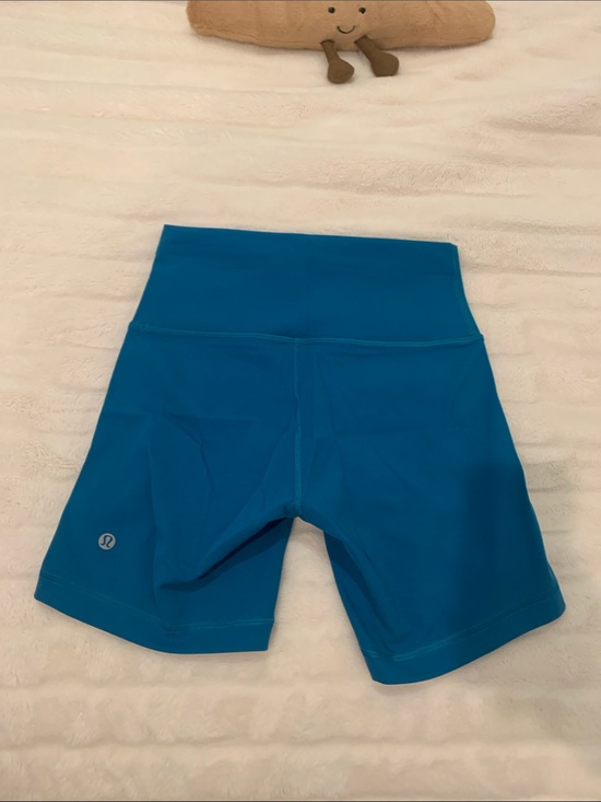 lululemon athletica Pants - lululemon athletica Bright Blue High-Rise Bike Shorts